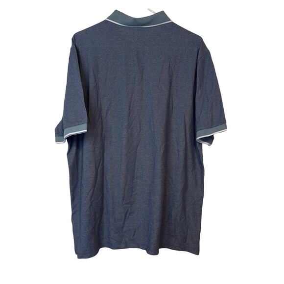 NWT Robert Barakett Farnsworth Short Sleeve Pocket Polo Size XXL Blue Two Tone - Picture 2 of 8